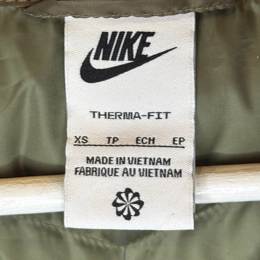Nike Therma-Fit Primaloft Puffer Jacket Women's XS Olive Green NWT - Picture 5 of 12